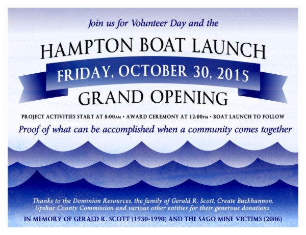Hampton Boat Launch Invitation